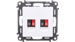 VALENA LIFE Gniazdo głośnikowe biały 753178