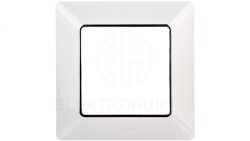 VALENA LIFE Ramka pojedyncza biała/chrom 754031