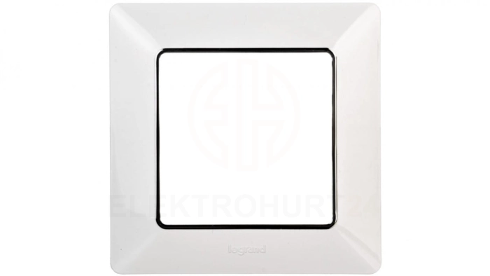 VALENA LIFE Ramka pojedyncza biała/chrom 754031