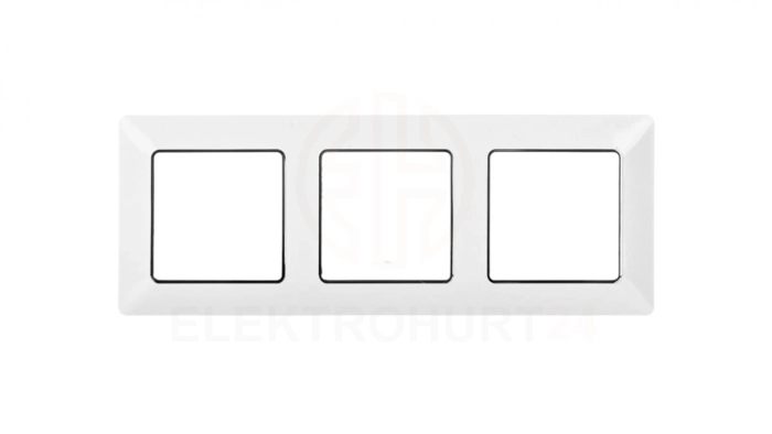 VALENA LIFE Ramka potrójna biała/chrom 754033