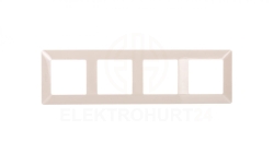 VALENA LIFE Ramka poczwórna kremowa 754044