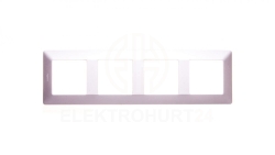 VALENA LIFE Ramka poczwórna aluminium 754134