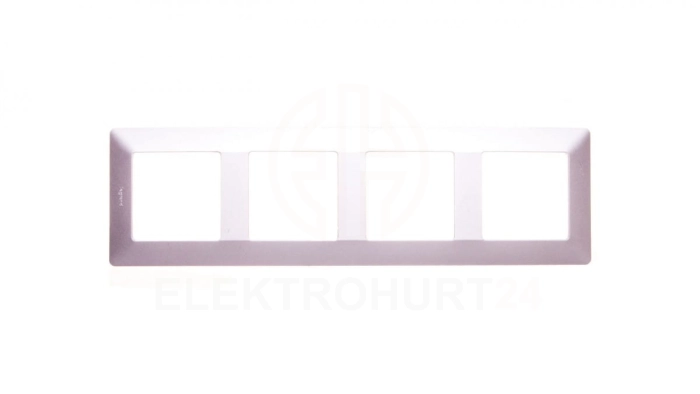 VALENA LIFE Ramka poczwórna aluminium 754134