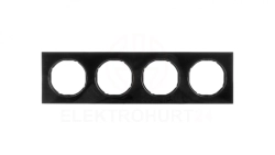 Berker R.3 Ramka poczwórna czarny, połysk 10142245