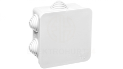 FAST-BOX Puszka hermetyczna n/t 76x76x40mm pusta IP55 biała 0242-10