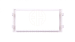 Simon Connect Ramka CIMA pojedyncza 2xK45 pionowa czysta biel S44/9