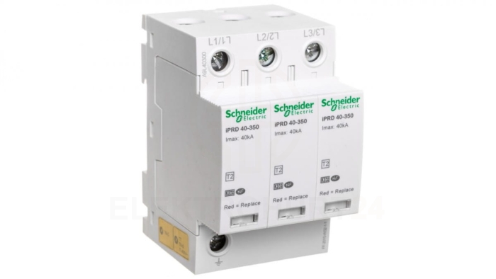 Ogranicznik przepięć C Typ 2 3P 40kA 1,4kV 350V iPRD-40-40kA-350V-3P A9L40300