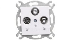 Karre Gniazdo Tv-2xsat, Kolor Biały / 90963653