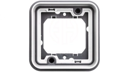 Berker W.1 Ramka pojedyncza do montażu podtynkowego IP55 szary 13283505