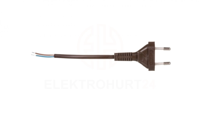Przewód przyłączeniowy bez wyłącznika 190cm brązowy SP-190/2X0,5/-BRA YNS10000434
