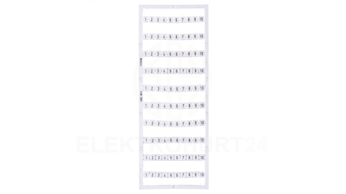 Oznaczniki Mini-WSB 10x 1-10 biały 248-502 /5szt./
