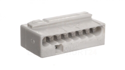 Szybkozłączka MIKRO 8x 0,6-0,8mm2 jasnoszara 243-308 /opak.50szt./