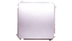 Simon Basic Łącznik jednobiegunowy 10AX 250V, szybkozłącza, srebrny mat BMW1.01/43