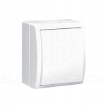 Simon aquarius łącznik pojedynczy natynkowy IP54