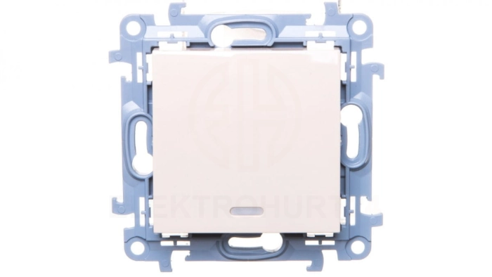 Simon 10 łącznik jednobiegunowy z podświetleniem LED 10AX IP20 kremowy CW1L.01/41