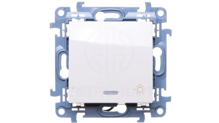 Simon 10 Przycisk /światło/ z podświetleniem LED biały CS1L.01/11