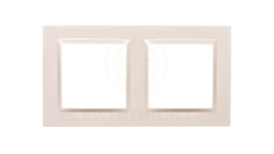 Simon 10 Ramka podwójna kremowa CR2/41
