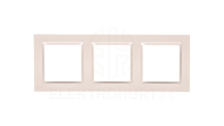 Simon 10 Ramka potrójna kremowa CR3/41