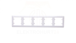 Simon 10 Ramka pięciokrotna kremowa CR5/41