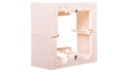 Simon 10 Puszka natynkowa pojedyncza składana kremowa CSC/41