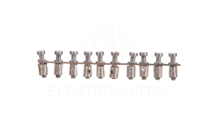 Mostek poprzeczny 10-torowy, raster 6,1mm szary Q 10 AKZ4 0368600000