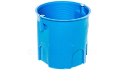 Puszka podtynkowa 60mm głęboka z wkrętami niebieska Z60Dw 34035203 /50szt./