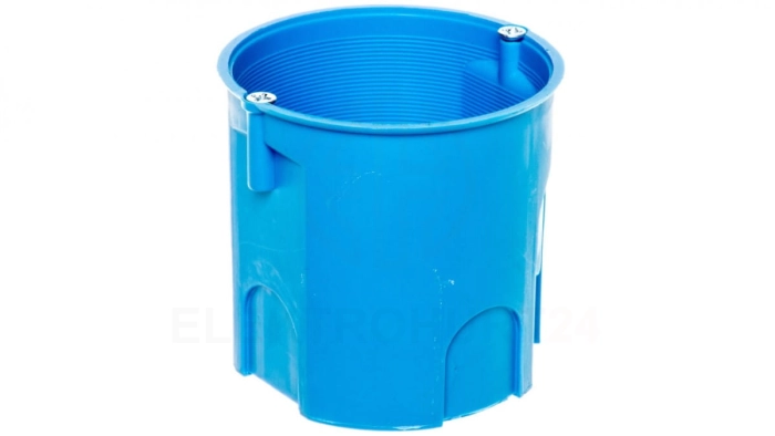 Puszka podtynkowa 60mm głęboka z wkrętami niebieska Z60Dw 34035203 /50szt./