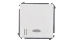 Simon Basic Łącznik krzyżowy z podświetleniem, szybkozłącza, biały BMW7L.01/11