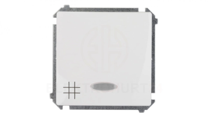 Simon Basic Łącznik krzyżowy z podświetleniem, szybkozłącza, biały BMW7L.01/11