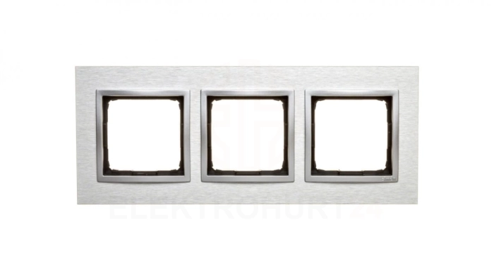 Simon 54 Nature Ramka potrójna metal INOX KLASYCZNY DRN3/77