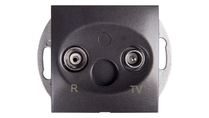 Simon 54 Gniazdo antenowe RD/TV końcowe separowane antracyt DAK.01/48