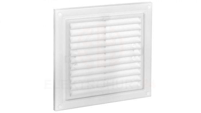 Kratka wentylacyjna nawiewno-wywiewna 150x150mm z siatką biały WPZFTMV150X150WH