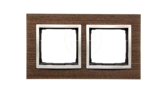 Simon 54 Nature Ramka podwójna drewno ZŁOTE WENGE DRN2/85