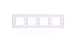 Unica Plus Ramka poczwórna szary pozioma MGU6.008.865