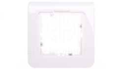 MOSAIC Ramka pojedyncza /2moduły/ antybakteryjna biała 078880