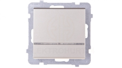 SONATA Łącznik pojedynczy z podświetleniem szampański złoty ŁP-1RS/m/39