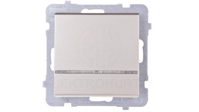 SONATA Łącznik pojedynczy z podświetleniem szampański złoty ŁP-1RS/m/39