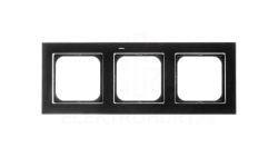 SONATA Ramka potrójna czarne szkło R-3RG/32