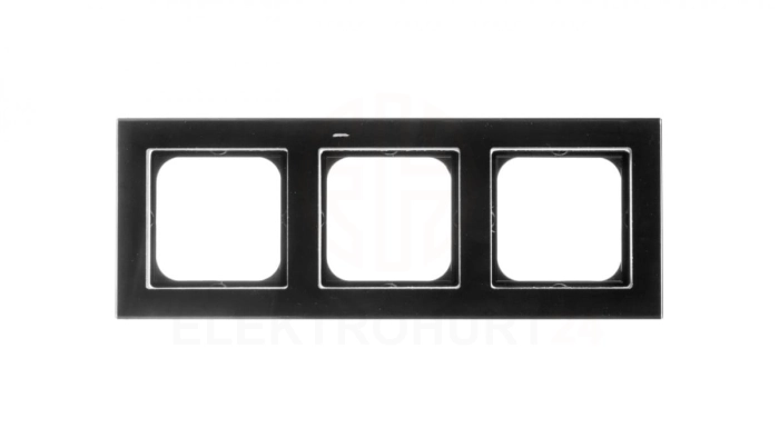 SONATA Ramka potrójna czarne szkło R-3RG/32