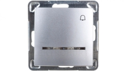 IMPRESJA Przycisk /dzwonek/ z podświetleniem srebrny ŁP-6YS/m/18