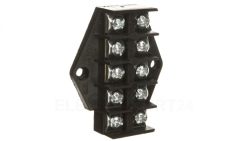 Płytka odgałęźna ZPT5 /4.0mm2/ 5-torów czarna ZPT5-4.0 83004007