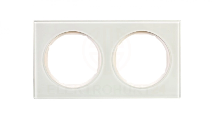 Berker R.3 Ramka podwójna szkło hartowane białe 10122209