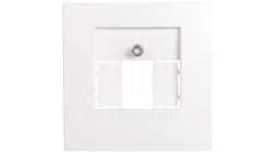Berker B.1/B.3/B.7 Glas Element centralny do gniazda TAE i głośnikowego śnieżnobiały 10331909