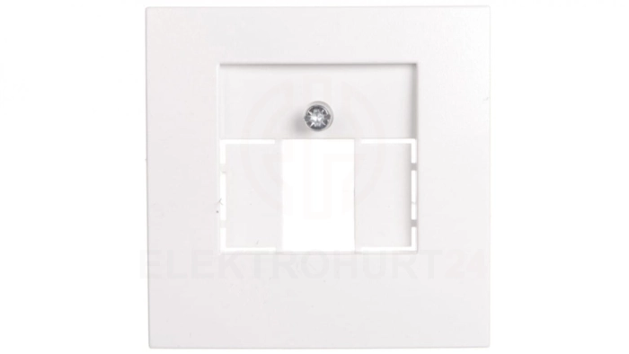 Berker B.1/B.3/B.7 Glas Element centralny do gniazda TAE i głośnikowego śnieżnobiały 10331909