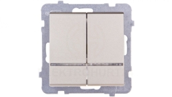 SONATA Łącznik świecznikowy z podświetleniem szampański złoty ŁP-2RS/m/39