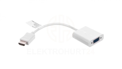 Adapter HDMI - VGA jack 3,5mm stereo 0,1m 51758