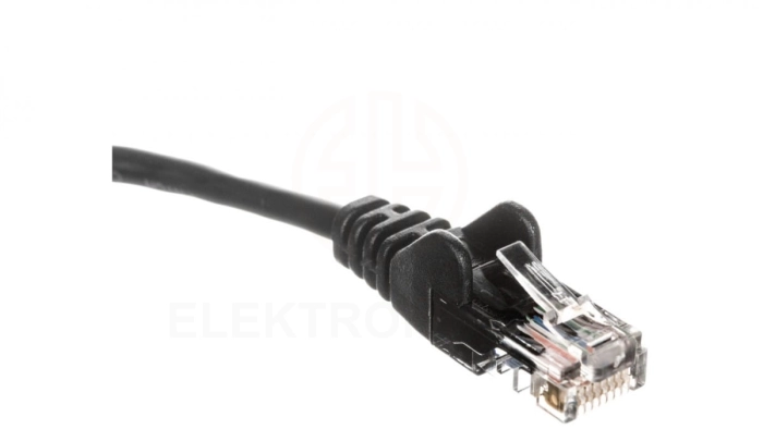Kabel krosowy patchcord U/UTP kat.5e CCA czarny 3m 68649