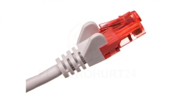 Kabel krosowy patchcord U/UTP kat.6 CCA szary 0,5m 68434
