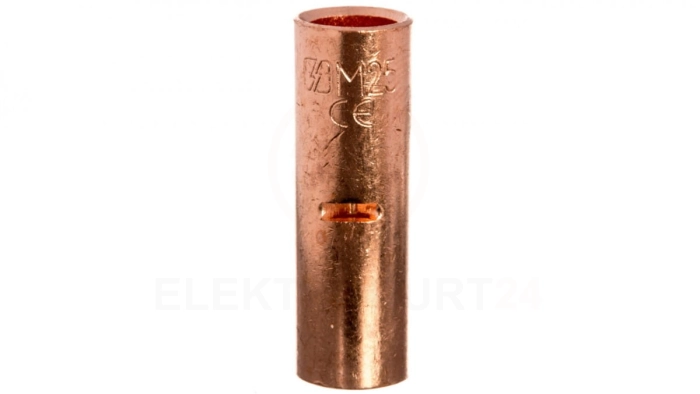 Końcówka /tulejka/ łącząca miedziana niecynowana 25mm2 LN25 /50szt./