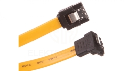 Kabel SATA prosty - kątowy 0,5m 95020